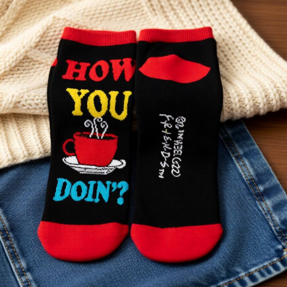 Friends TV Series Ankle Socks – Comfy, Fun & Perfect for Lounging! - Picture 5 of 5